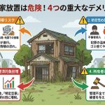 放置するとどうなる？空き家の4大デメリット