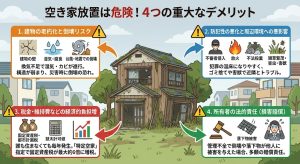 放置するとどうなる？空き家の4大デメリット