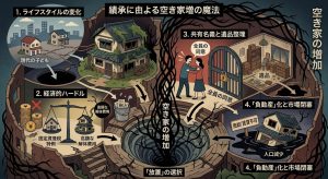 大相続時代により激増する空家